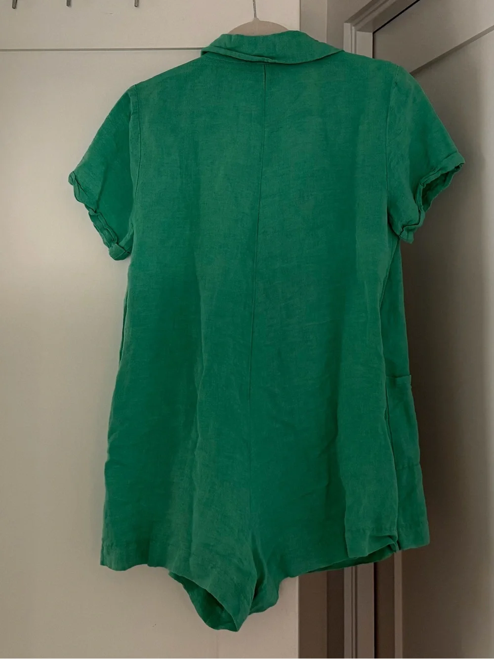 Show Me Your Mumu Bicoastal Blazer Romper in Turquoise